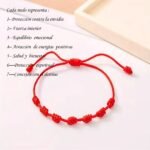 Pulsera Roja de 7 Nudos - Imagen 2