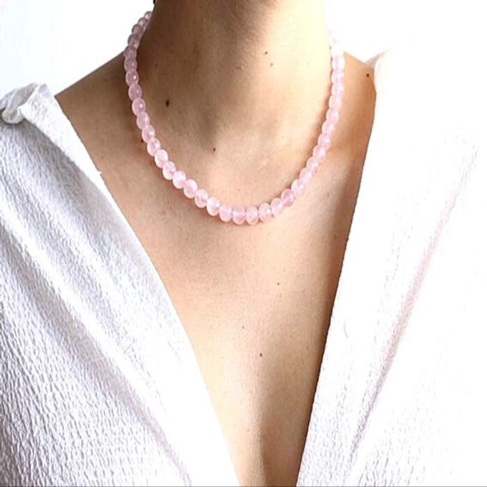 COLLAR CUARZO ROSA - Imagen 1