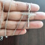 Cadena de Plata Dije Cruz - Imagen 2
