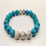 PULSERA TURQUESA Y HOWLITA