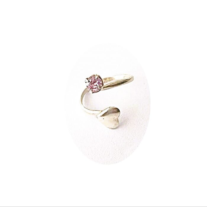 ANILLO  CORAZÓN Y ZIRCÓN - Imagen 3