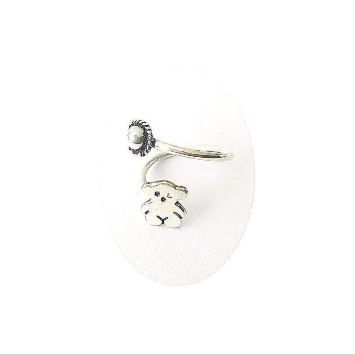 ANILLO OSITO  EN PLATA - Imagen 2