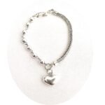 Pulsera Corazón de Plata 950 - Imagen 2