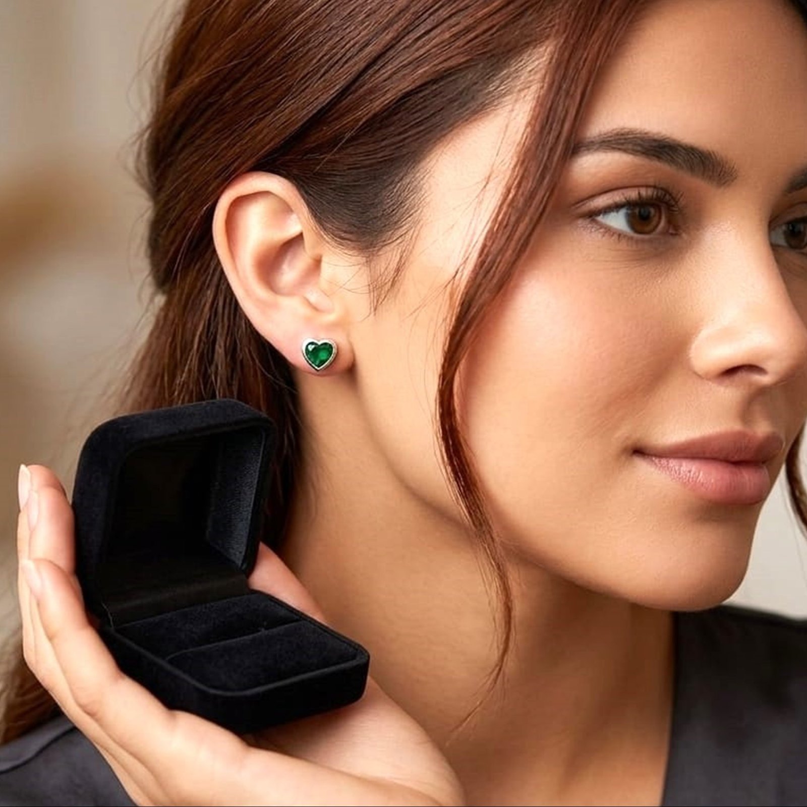 página08 ARETE CORAZON ABRIDORES - Imagen 1