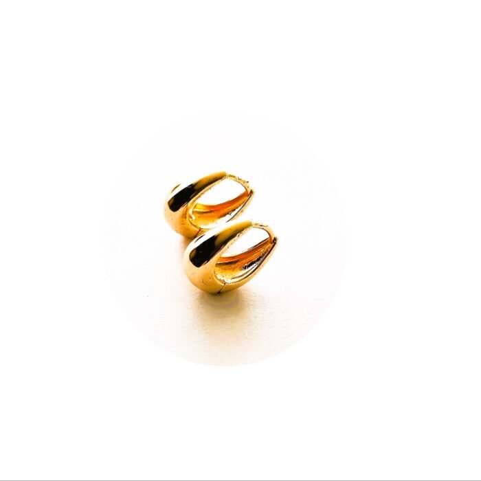 ARETE GOTITA ENCHAPADO ORO 18K - Imagen 2