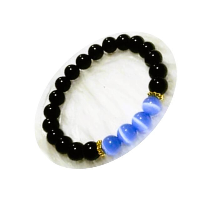 PULSERA  OJO DE GATO Y ONIX - Imagen 2