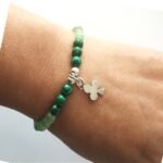 Pulsera Malaquita y Ojo de Gato Verde