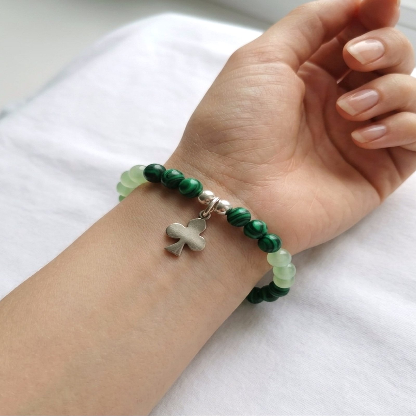 page29 Pulsera Malaquita Ojo de Gato Verde - Imagen 1