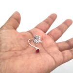 ANILLO BÚHO y ZIRCÓN  Fucsia - Imagen 2