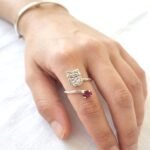 ANILLO BÚHO y ZIRCÓN Fucsia