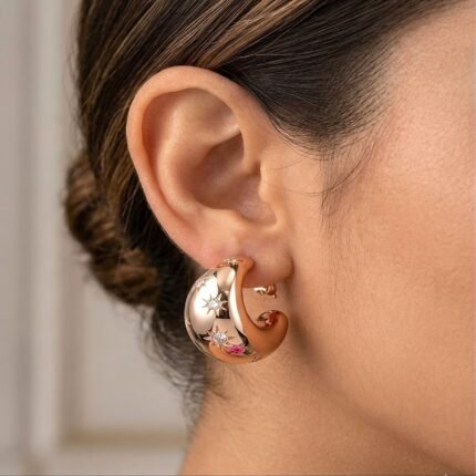 ARETE BRISA ENCHAPADO 18K